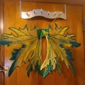 Set of green leaf faerie wings